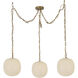 Alora Mood Cherise 3 Light 11.88 inch Brushed Gold Pendant Ceiling Light