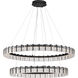 Sevryn LED 44.5 inch Dark Matte Black Chandelier Ceiling Light