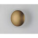 Saucer LED 7 inch Black and Gold ADA Wall Sconce Wall Light