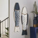 Signature Dark Blue and White Wall Art