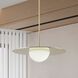Solstice LED 22 inch Polished Brass Convertible Pendant Ceiling Light