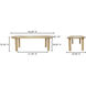 Milo 96 X 42 inch Natural Dining Table, Large