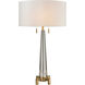 Bedford 30 inch 60 watt Aged Brass Table Lamp Portable Light