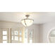 Antebellum 2 Light 14.75 inch Brushed Nickel Semi-Flush Mount Ceiling Light