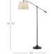 Maxstoke 65.75 inch 100 watt Oil Rubbed Bronze Floor Lamp Portable Light
