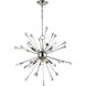 Sprigny 6 Light 25 inch Polished Nickel Chandelier Ceiling Light