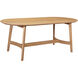 Trie 76 X 36 inch Natural Dining Table, Small