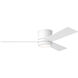 Clarity 56 56 inch Matte White Ceiling Fan
