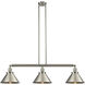 Franklin Restoration Briarcliff 3 Light 43 inch Brushed Satin Nickel Island Light Ceiling Light, Franklin Restoration