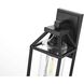 Zora 1 Light 14 inch Black Outdoor Wall Sconce