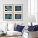 Sea Garden Blue and Green and Multi Framed Art