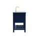 Clement 42 X 22 X 34 inch Blue Bathroom Vanity Cabinet