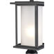 Shaakar 1 Light 16 inch Black Outdoor Post Lantern Head