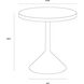 Laszilo 20 X 19.75 inch Light Grey / Blue Outdoor End Table