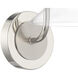 Charis Sconce Wall Light in Polished Nickel with Brushed Nickel