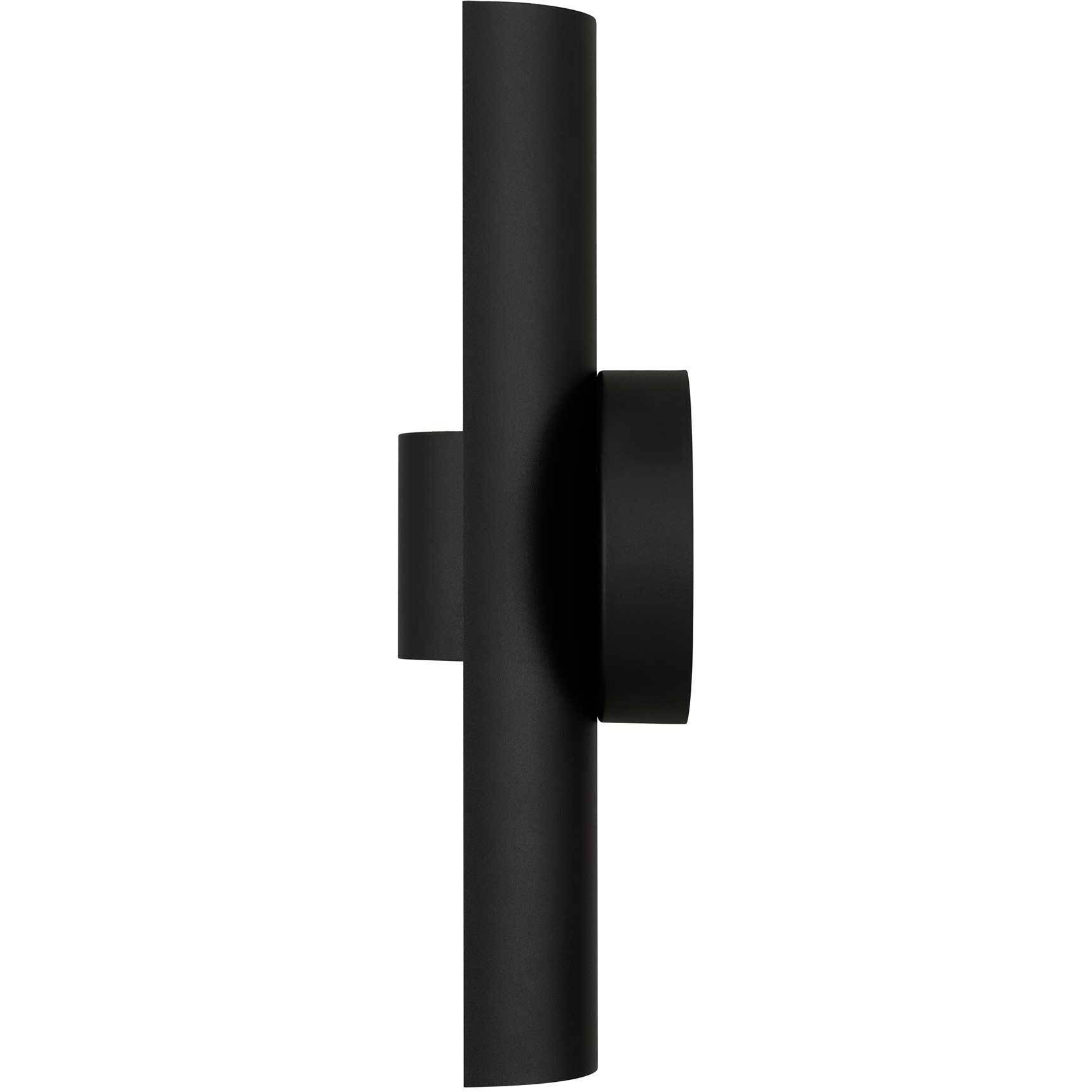 Hugo LED 14 inch Sand Black Outdoor Wall Sconce
