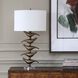 Sing Song 29.75 inch 150 watt Golden Bronze and Clear Crystal Table Lamp Portable Light