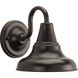 District Outdoor Wall Lantern in Antique Bronze, Standard Lamping, Medium