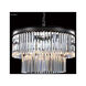 Europa 8 Light 24 inch Silver Crystal Chandelier Ceiling Light