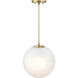 Pixie LED 12 inch Brushed Gold Pendant Ceiling Light