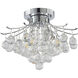 Canada 3 Light 16 inch Chrome Semi Flush Mount Ceiling Light