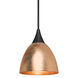 Divi 1 Light Black Cord Pendant Ceiling Light
