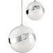 Mystyke LED 22.25 inch Chrome LED Pan Ceiling Light