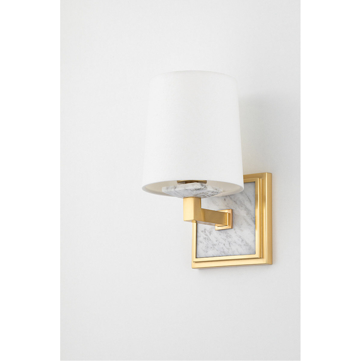 Elwood 1 Light 6 inch Aged Brass Wall Sconce Wall Light, Drum/Cylinder