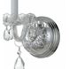Traditional Crystal Sconce Wall Light in Clear Swarovski Strass, Polished Chrome