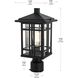 Harley 1 Light 15 inch Black Outdoor Post Light