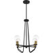 Ravella 4 Light 20 inch Black Chandelier Ceiling Light