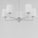 Bristol 5 Light 27 inch Satin Nickel Single-Tier Chandelier Ceiling Light