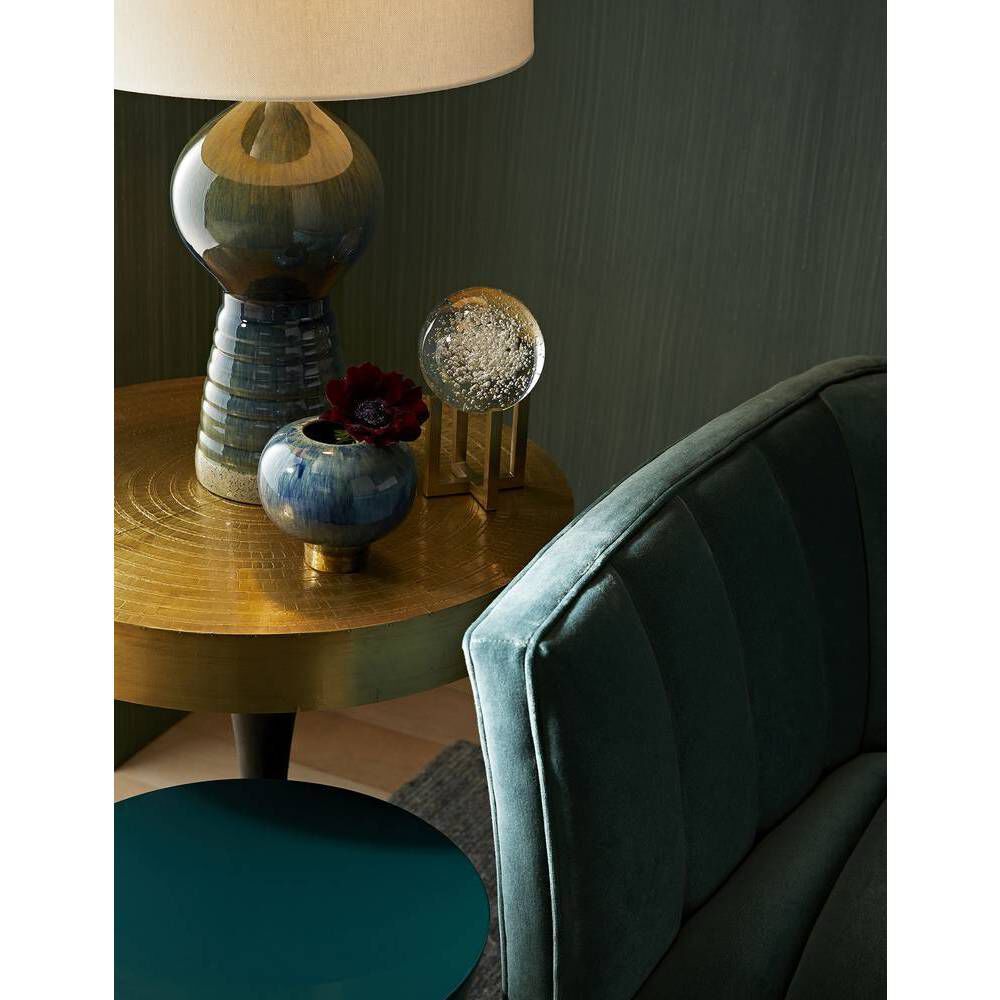 Daryl 24 inch Antique Brass/Antique Bronze Side Table, Round