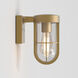 Cabin 1 Light 8.66 inch Antique Brass Exterior Wall Light