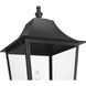 Gannon 3 Light 113.5 inch Black Outdoor Post Mounted Fixture in G9