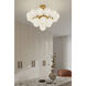 Lunara 19 Light 28 inch Legacy Brass Convertible Chandelier/Semi-Flush Mount Ceiling Light