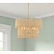 Bungalow Heaven 5 Light 26 inch Soft Brass Pendant Ceiling Light