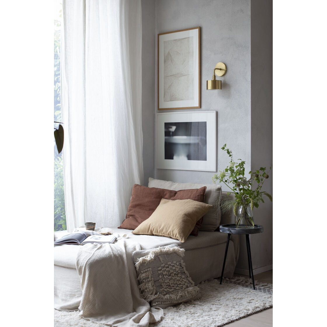 Nora LED 5 inch Aged Brass Wall Sconce Wall Light