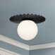 Alora Mood Plume 1 Light 13.88 inch Matte Black Flush Mount Ceiling Light