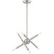 Soho 6 Light 13 inch Brushed Nickel Chandelier Ceiling Light