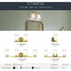 Stamos 1 Light 5 inch Brushed Gold Wall Sconce Wall Light in Satin Etched Glass