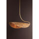 Medea 4 Light 40 inch Gold Leaf Linear Pendant Ceiling Light