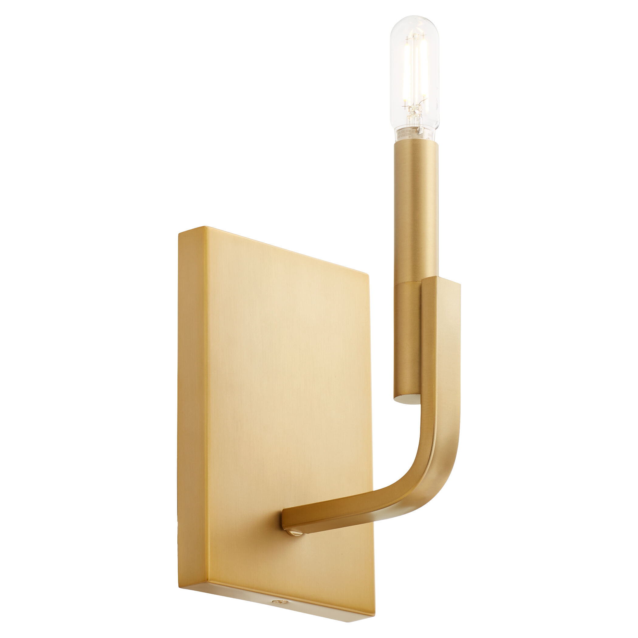 Tempo 1 Light 5 inch Aged Brass Wall Sconce Wall Light