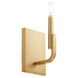 Tempo 1 Light 5 inch Aged Brass Wall Sconce Wall Light