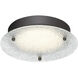 Edge Lit LED 10 inch Satin Bronze Flushmount Ceiling Light