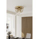 Jezelle LED 24 inch Legacy Brass Flush Mount Ceiling Light