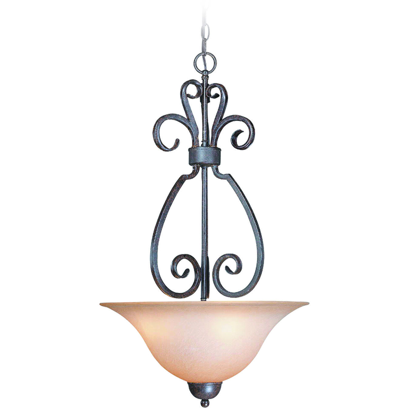 Sheridan 3 Light 18 inch Forged Metal Pendant Ceiling Light