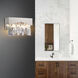 Havely 2 Light 5 inch Chrome Wall Light in White