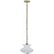 Bolsa 1 Light 12 inch Winter Brass Pendant Ceiling Light