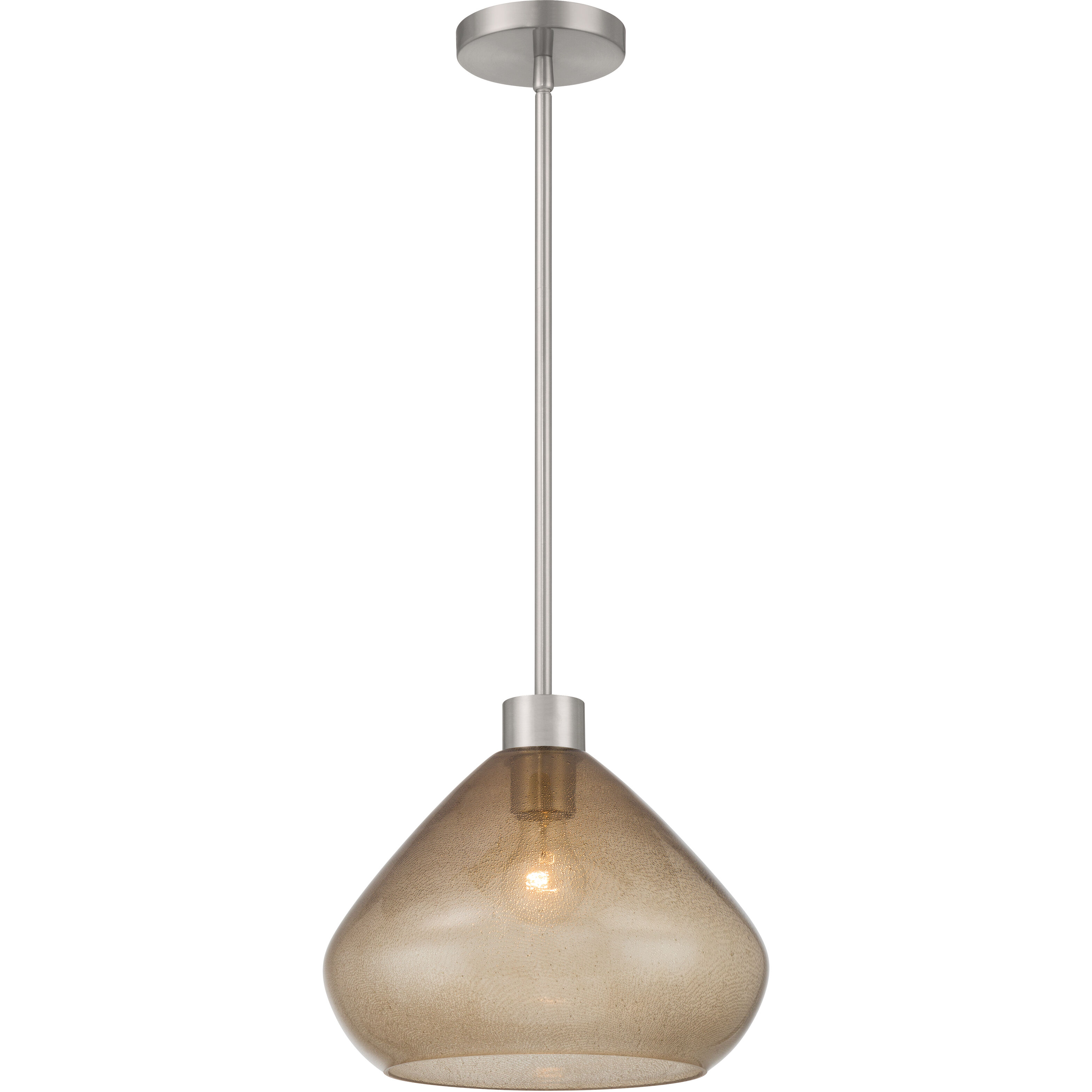 Elaris 1 Light 12.5 inch Brushed Nickel Pendant Ceiling Light